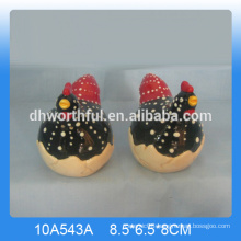 High quality ceramic rooster salt and pepper shaker